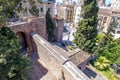 Interior of the Alcazaba of Malaga, Spain Royalty Free Stock Photo