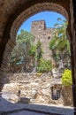 Interior of the Alcazaba of Malaga, Spain Royalty Free Stock Photo