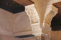 Interior of Alhambra Palace, Granada, Spain Royalty Free Stock Photo