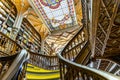 Interior of amazing Lello bookstore in Porto, Portugal