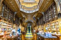 Interior of amazing Lello bookstore in Porto, Portugal Royalty Free Stock Photo
