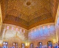 Interior of Ambassadors Hall, Comares Palace,  Nasrid Palace, Alhambra, Granada, Spain Royalty Free Stock Photo