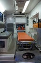 Interior of ambulance