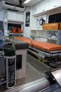 Interior of ambulance