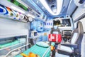 Interior of an ambulance. HDR version.