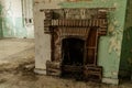 Interior of Amiantos abandoned hospital on Cyprus