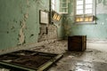 Interior of Amiantos abandoned hospital on Cyprus