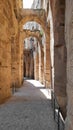 Interior of Amphitheatre of El Jem in Tunisia Royalty Free Stock Photo