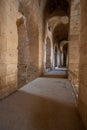 Interior of Amphitheatre of El Jem in Tunisia Royalty Free Stock Photo