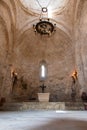 Interior of ancient Albanian church in Kish village of Sheki - Azerbaijan Royalty Free Stock Photo