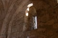 Interior of ancient Albanian church located in Kish Village. Ancient christian temple in Caucasia Royalty Free Stock Photo