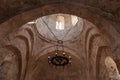 Interior of an ancient Albanian church located in Kish Village, Azerbaijan Royalty Free Stock Photo