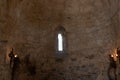 Interior of ancient Albanian church in Kish village of Sheki - Azerbaijan Royalty Free Stock Photo