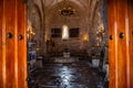 Interior of an ancient Albanian church Royalty Free Stock Photo