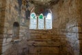 Interior of ancient Byzantine Greek Church of Saint Nicholas the Wonderworker Royalty Free Stock Photo