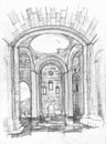 Interior of an ancient Cathedral of Ani