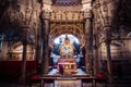 Interior of ancient Cathedral of Saint Domnius inside the Diocletian`s Palace section in Split, Croatia Royalty Free Stock Photo