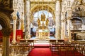 Interior of ancient Cathedral of Saint Domnius inside the Diocletian`s Palace section in Split, Croatia Royalty Free Stock Photo