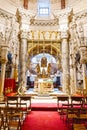 Interior of ancient Cathedral of Saint Domnius inside the Diocletian`s Palace section in Split, Croatia Royalty Free Stock Photo