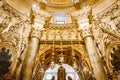 Interior of ancient Cathedral of Saint Domnius inside the Diocletian`s Palace section in Split, Croatia Royalty Free Stock Photo