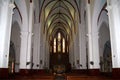 Interior of the ancient Catholic Cathedral of St. Joseph. Hanoi, Vietnam Royalty Free Stock Photo