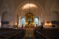 Interior of ancient Church of St. Catherine. Stockholm Royalty Free Stock Photo