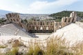 Interior of the ancient Greek theater Odeon of Herodes Atticus in Athens, Greece Royalty Free Stock Photo