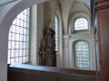 Inside of the ancient Pinkas synagogue to Prague in Czech Republic,