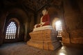 Interior of the ancient temples in Bagan, Myanmar