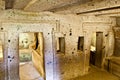 Interior of ancient tomb (Etruscan Necropolis) Royalty Free Stock Photo