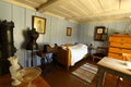 Interior at ancient Norwegian village wooden house