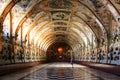 Interior of the Antiquarium in the Munich Residence in Munich Royalty Free Stock Photo