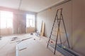 Interior of apartment during construction, remodeling, renovation, extension, restoration and reconstruction - ladde Royalty Free Stock Photo