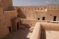 Interior of the arabic Nizwa Fort in Nizwa, Oman Royalty Free Stock Photo