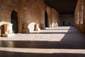 The interior of the archaeological museum on the island of Rhodes. Royalty Free Stock Photo