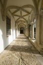 Interior arches of the Convent of the Knights of Christ and Templar Castle, founded by Gualdim Pais in 1160 AD, is a Unesco World