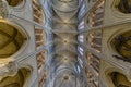 Interior Architectural Detail of Notre-dame Royalty Free Stock Photo