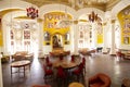 Inside View of Interior architecture of Bangalore Palace in Bangalore India