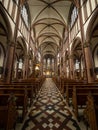 Interior architecture of neogothic roman catholic Sint Pauluskerk Saint Pauls Church in Vaals Limburg Netherlands Europe Royalty Free Stock Photo