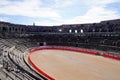 Interior Arena Nimes ancient Roman Amphitheater in France Royalty Free Stock Photo