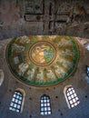 Interior of Arian Baptistery in Ravenna city Royalty Free Stock Photo