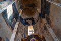 Interior of Armenian Cathedral Church of Holy Cross on Akdamar Island. Turkey Royalty Free Stock Photo