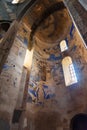 Interior of Armenian Cathedral Church of Holy Cross on Akdamar Island. Turkey Royalty Free Stock Photo