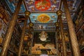 Interior art of combodian temple, Lumbini Royalty Free Stock Photo