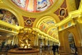 Interior Art of Venetian Hotel at Macau Royalty Free Stock Photo