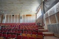 Interior of Assembly Hall of the Palace of Culture named after T.G. Shevchenko after russian army attack.