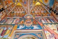 Interior of the Assumption Cathedral in the Orthodox monastery in Putna, Romania