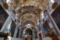 Interior of the Atotonolco chapel Royalty Free Stock Photo