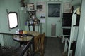 Interior of ATSF Sante Fe Caboose 999789 is on display at the Sante Fe Prairie Nature Preserve