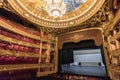 Interior of the auditorium of the Palais Garnier, Paris Royalty Free Stock Photo
